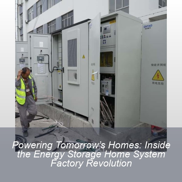 Powering Tomorrow’s Homes: Inside the Energy Storage Home System Factory Revolution